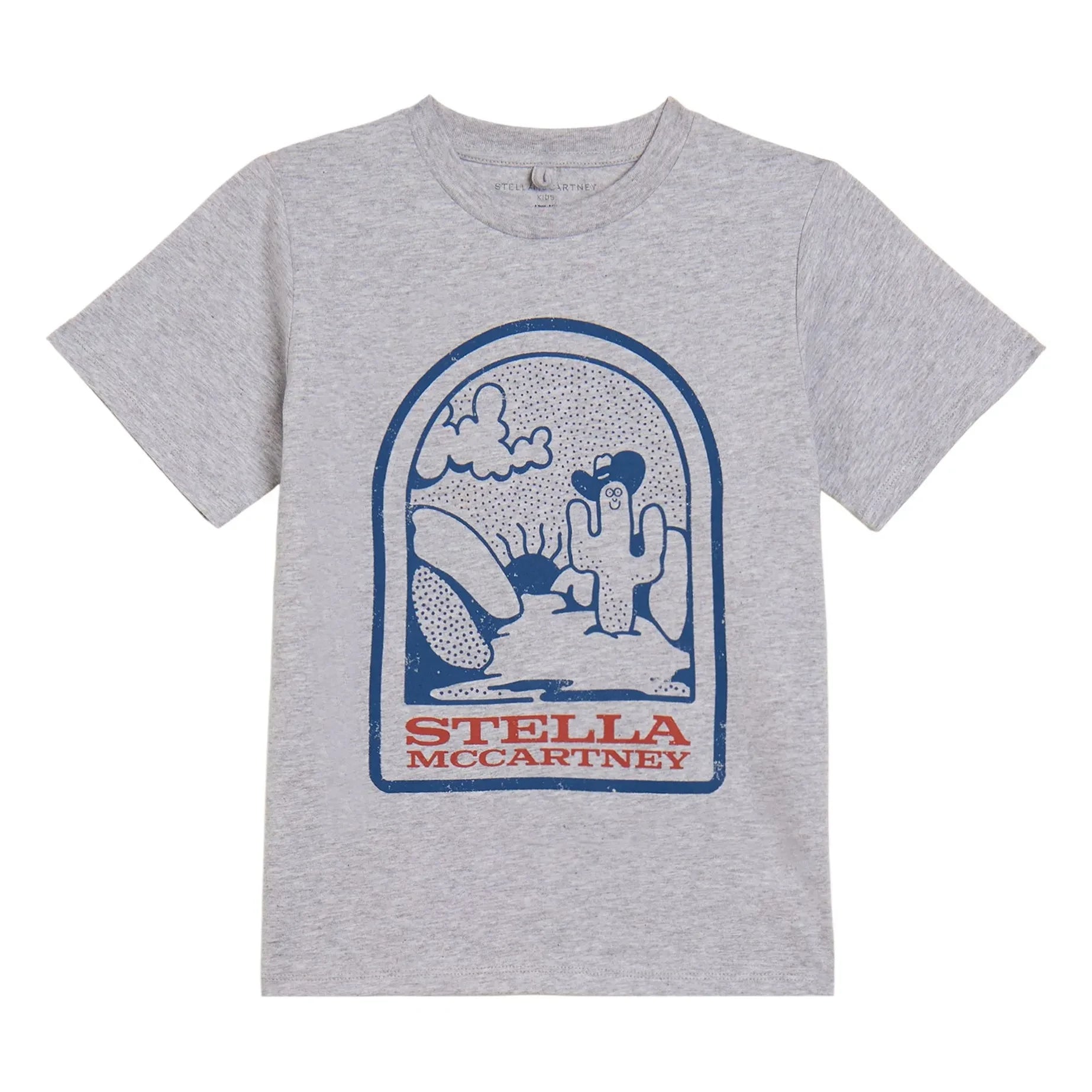 Stella McCartney Kids - Stella Cactus Tişört | Gri Melanj