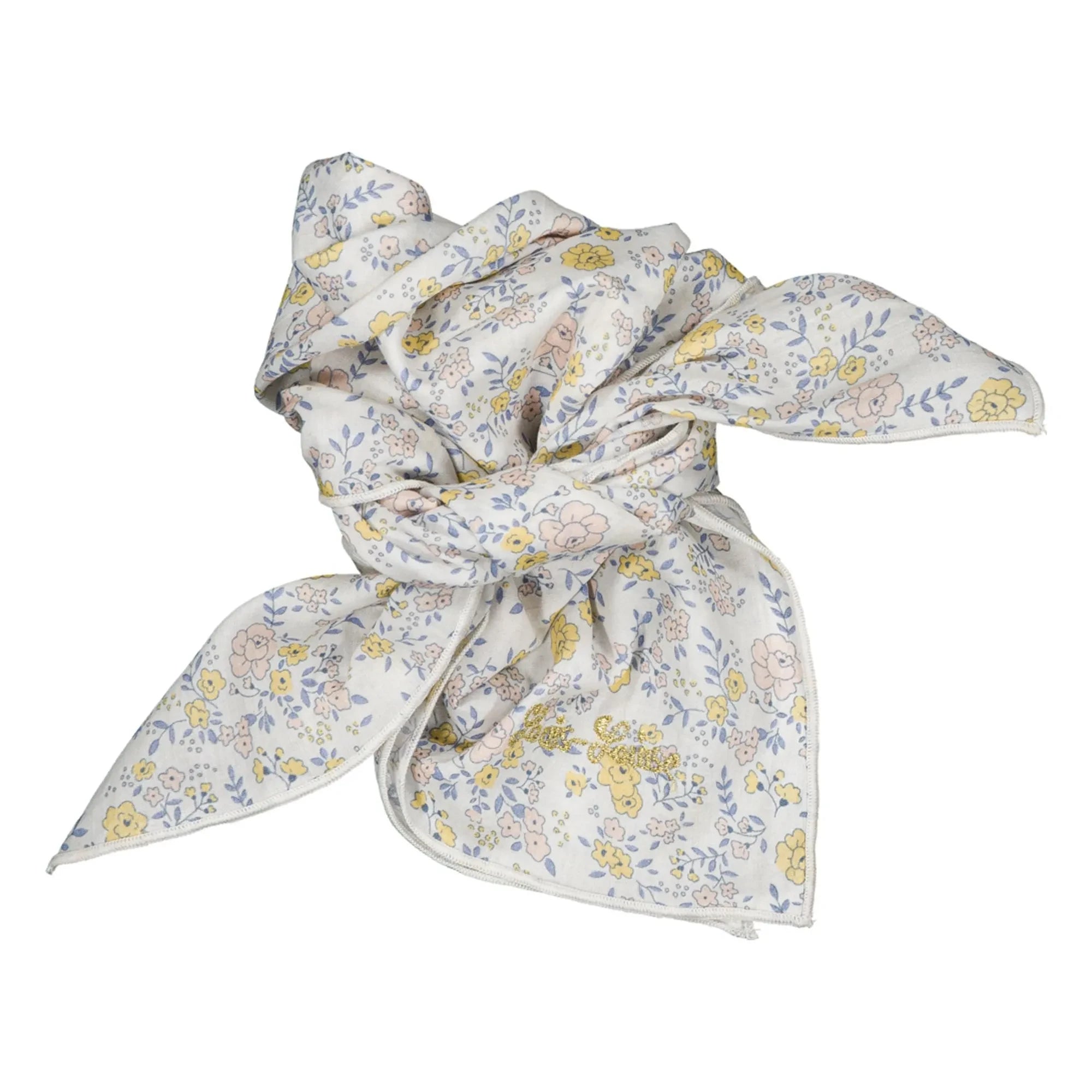 Louis Louise - Floral Print Shawl | White
