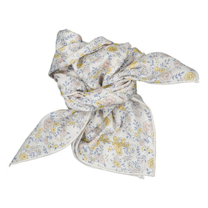 Louis Louise - Floral Print Shawl | White