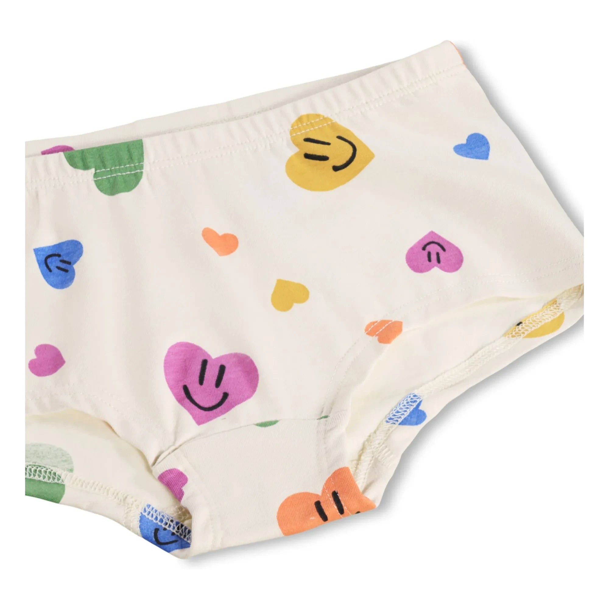 Molo – 2er-Pack Jemma Cœurs Bio-Baumwollslips | Ecru