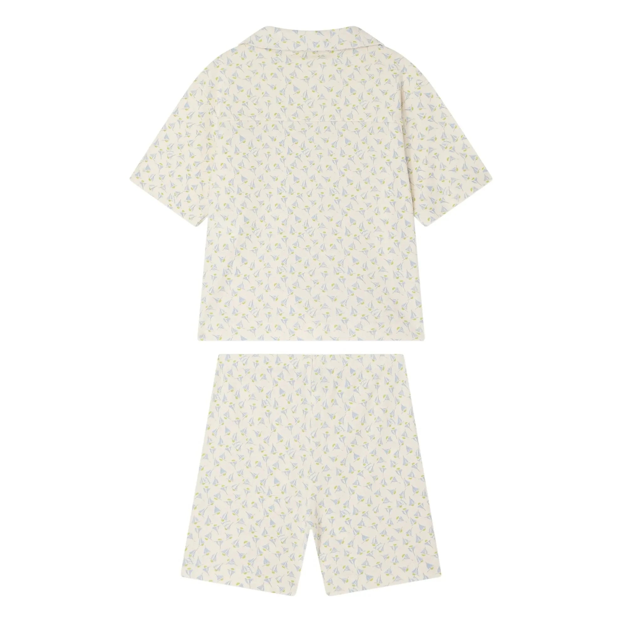 Bonpoint - Pyjamas Lothar Sailboats Organic Cotton | White