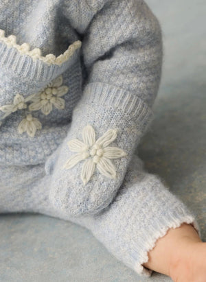 Louise Misha - Ania Wool Gloves | Light Blue