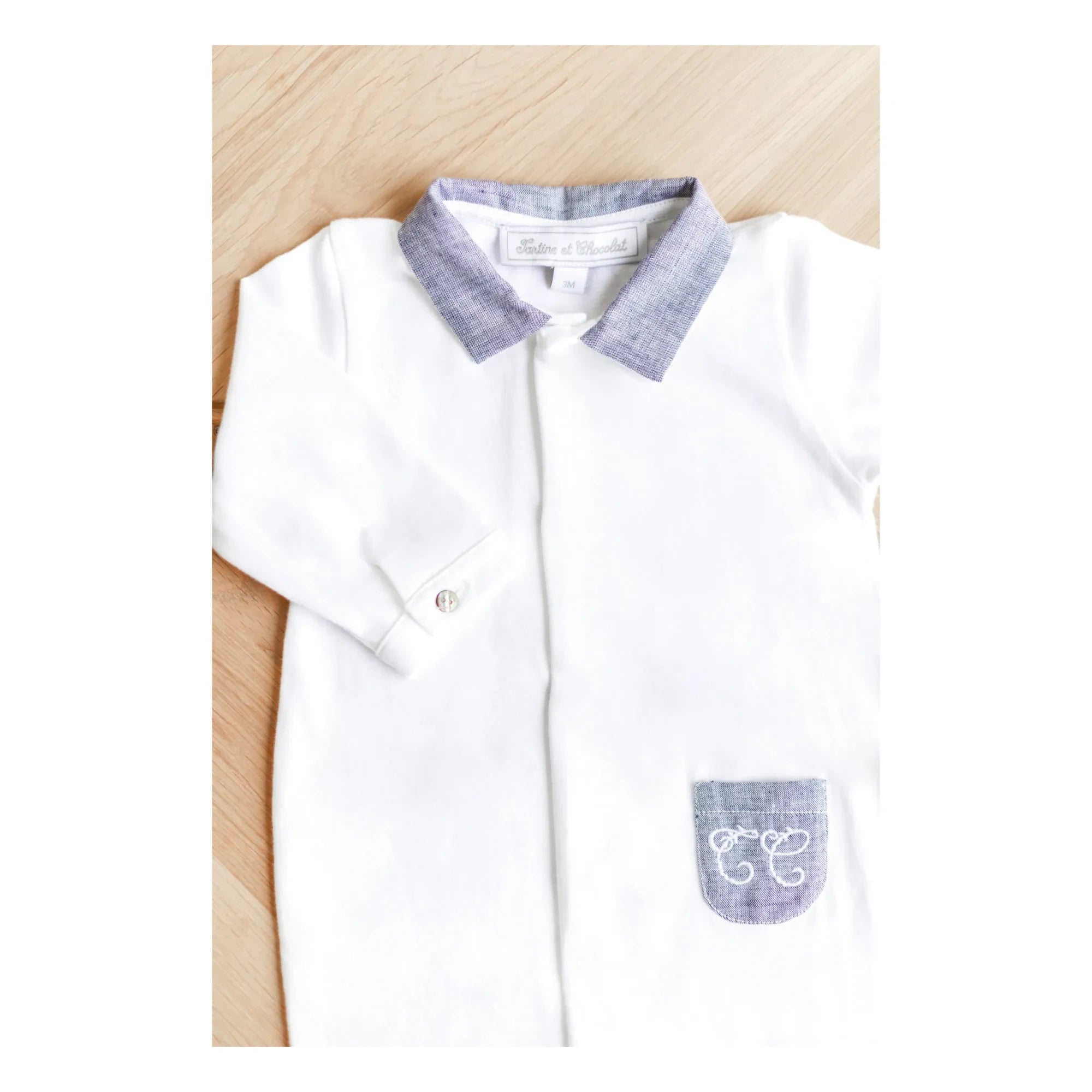Tartine et Chocolat - Foliage Sleepwear Pajamas | White