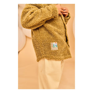 AO76 - Hahoe Sherpa Jacke | Gelbgrün