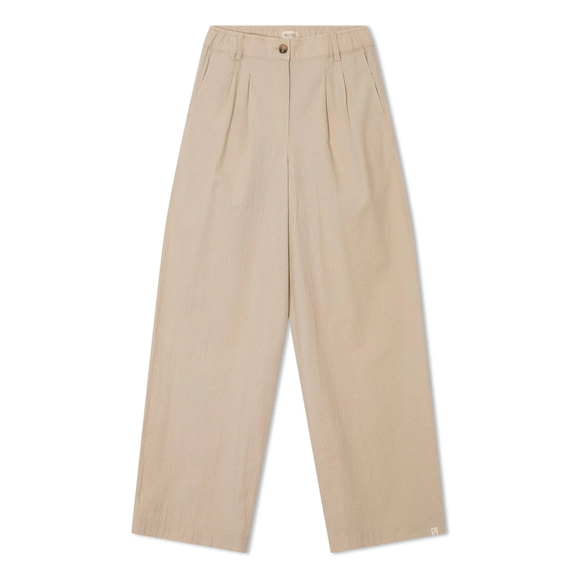 Matona - Organic Pamuklu Pilili Pantolon | Kum