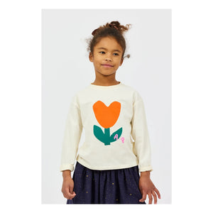 Arsène et Les Pipelettes - Organic Cotton Floral T-Shirt | Ecru