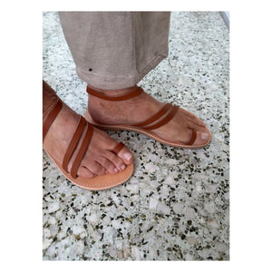 Théluto - Agatha sandaletler | Camel