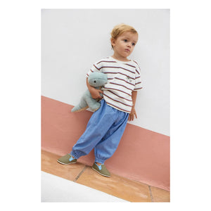 Bonton - Livo Viva Gestreiftes Frottee-T-Shirt | Weiß
