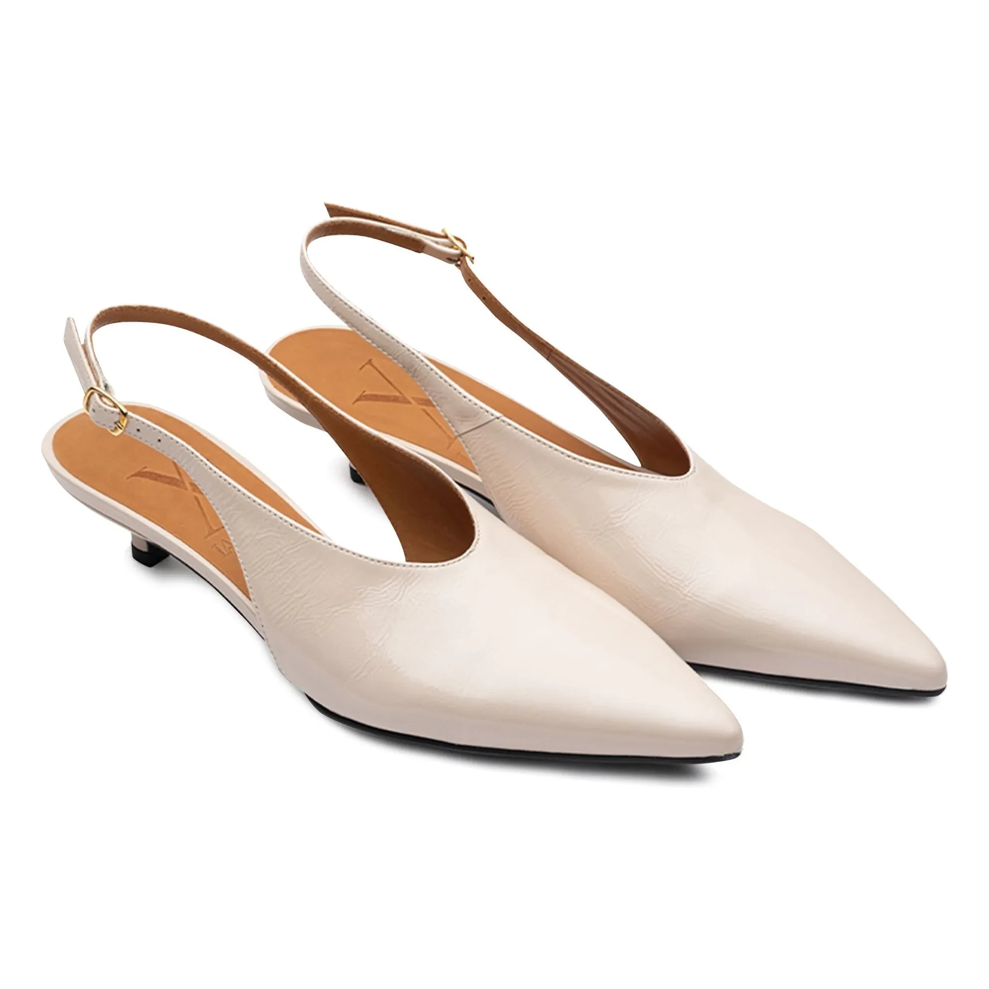 Lachoix - Robin Deri Slingback Ayakkabı | Nude