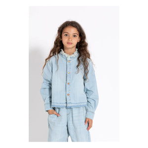 Finger in the nose - Hena gömlek | Ağartılmış denim