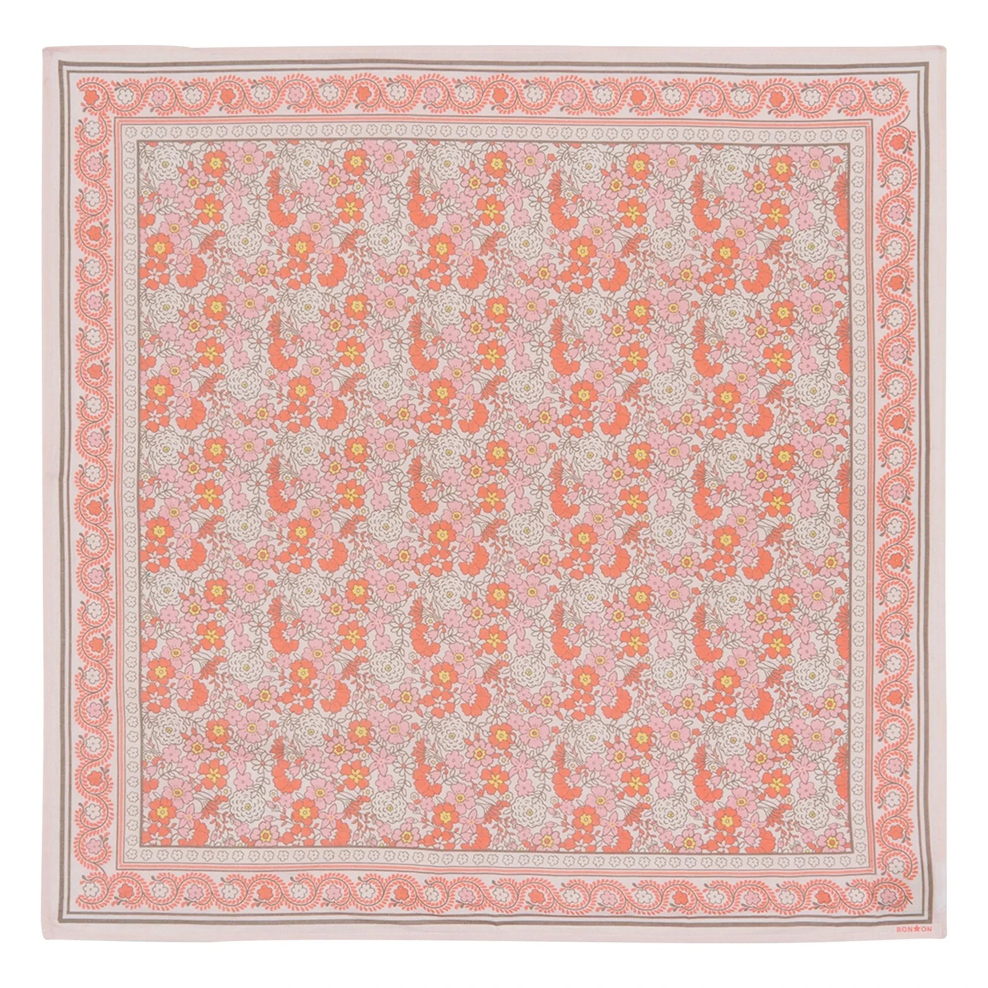 Bonton - 25 Yaş Fular Fleuri | Pembe