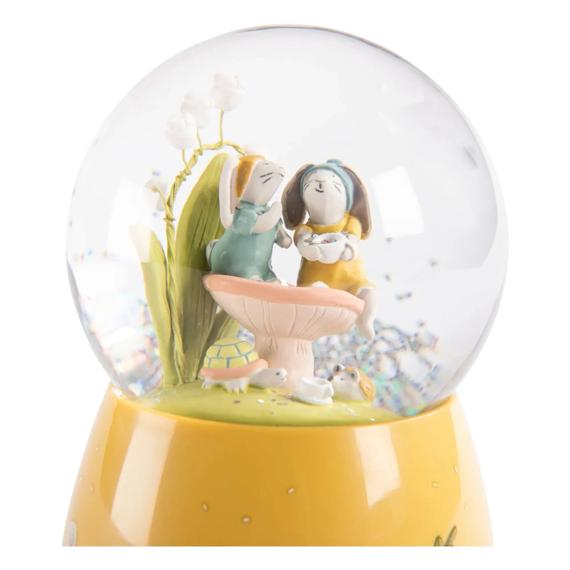 Moulin Roty - Musical snow globe - Trois petits lapins