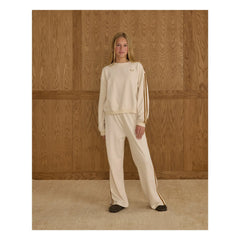 Rylee + Cru - Jogger mit Streifendetail | Ecru