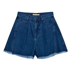 the new society - Baumwollshorts | Denim blau