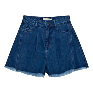 the new society - Baumwollshorts | Denim blau