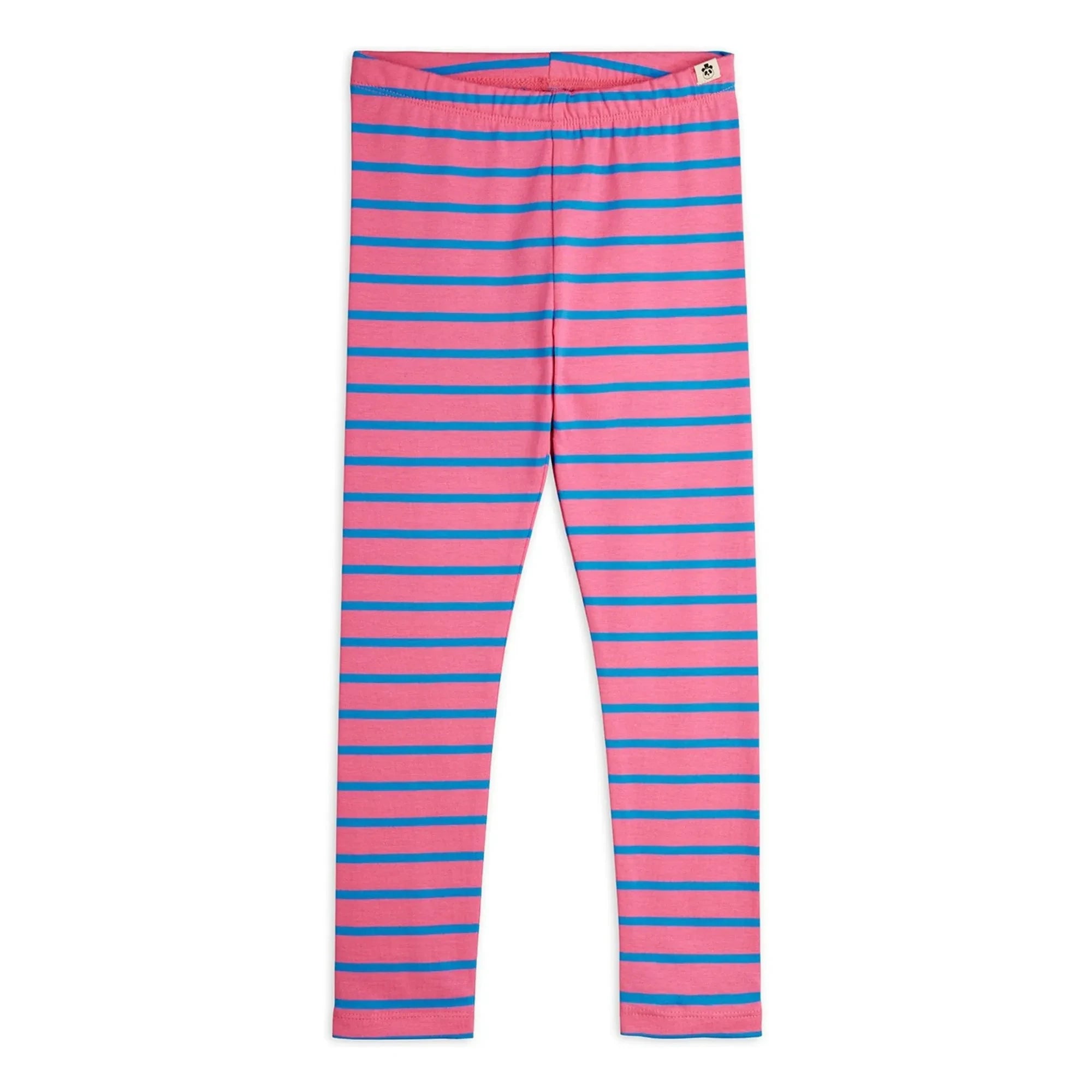 Mini Rodini - Çizgili Organik Pamuk Tayt | Pembe