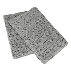 Numero 74 - Tara Crochet Battaniye | Gümüş Gri S019