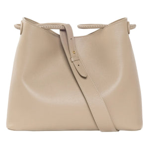 Handing - Vosges Grainé leather bag | Powder brown