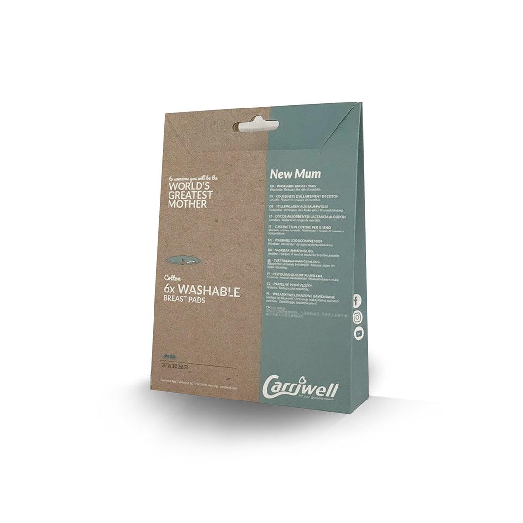 Carriwell Washable Breast Pads - 6 Pack - Black-Breast Pads-Black-One Size | Natural Baby Shower