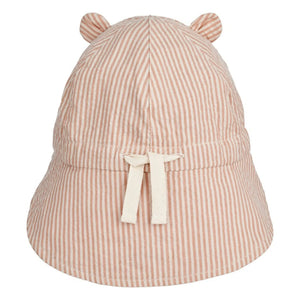 Liewood - Gorm Organic Cotton Anti-UV Reversible Hat | Dust Pink