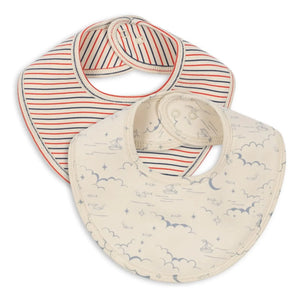Konges Sløjd - Marino bandana önlükleri - 2'li Set | Bej