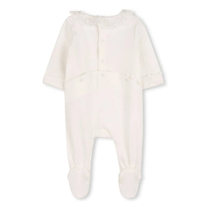 Chloé - Organic Cotton Pajama and Blanket Set | White