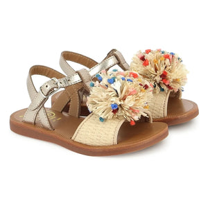 Pom d'Api - Ponpon-Sandalen | Creme