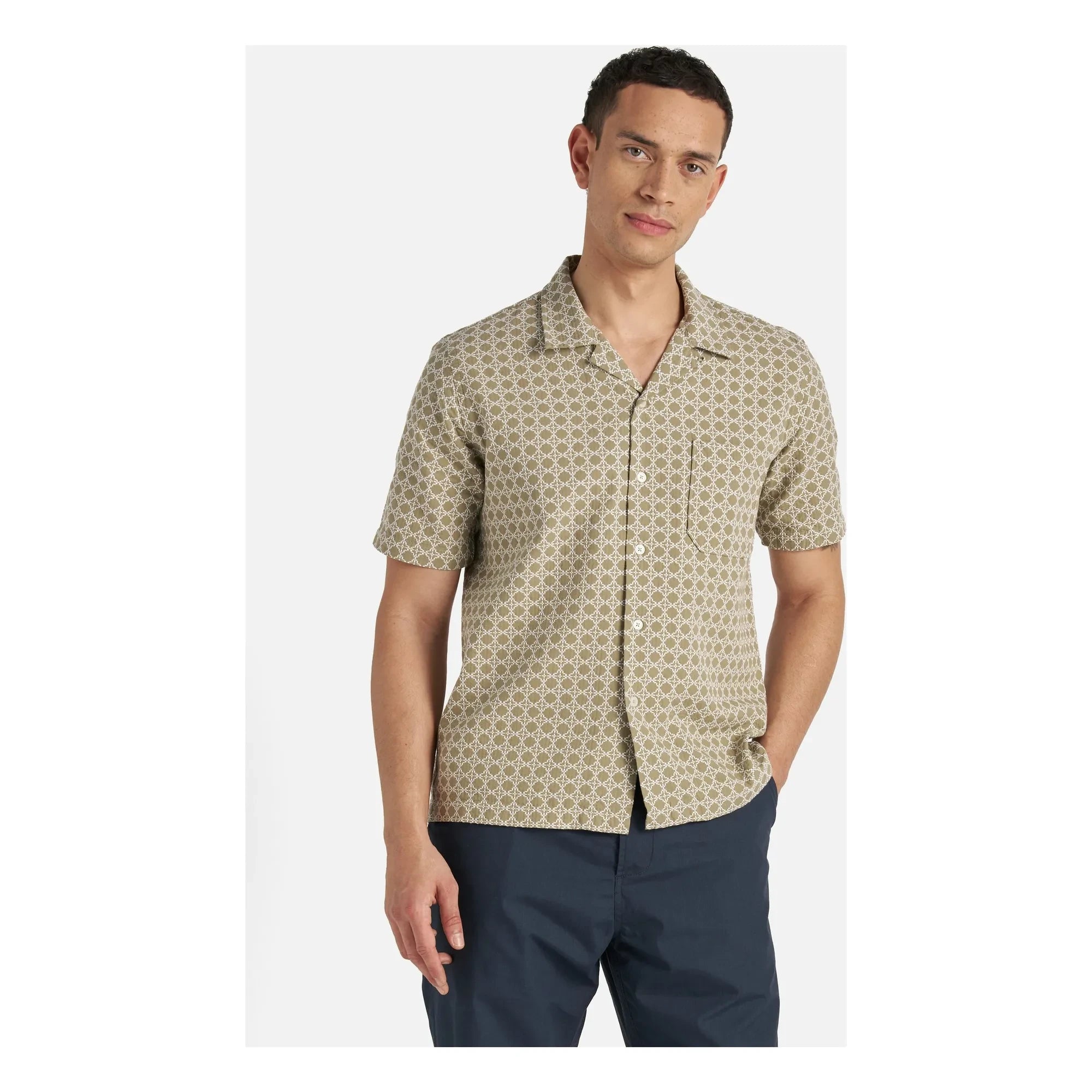 Universal Works - Road Rhodes Shirt | Khaki
