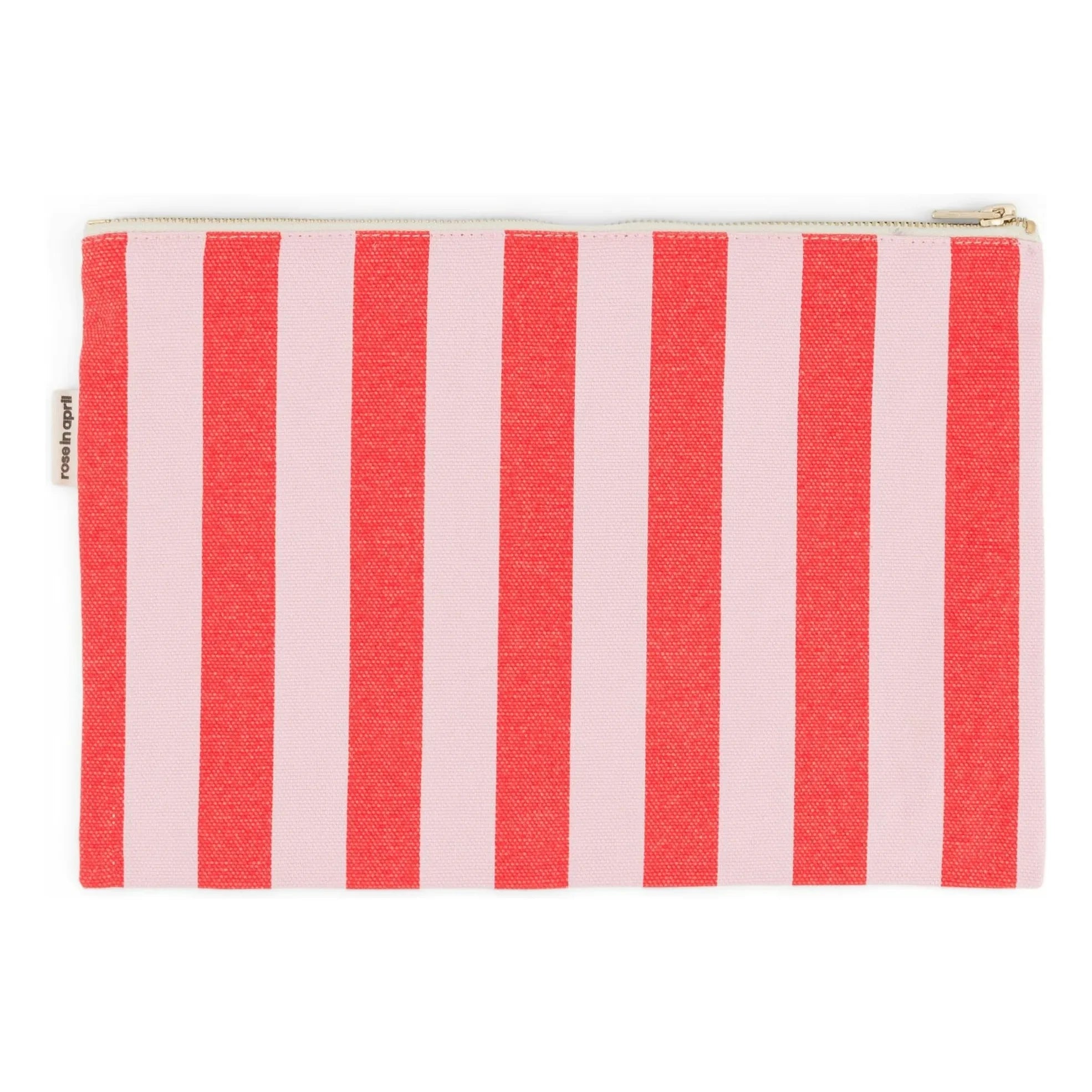 Rose in April - Lili Striped Portfolio Bag | Red