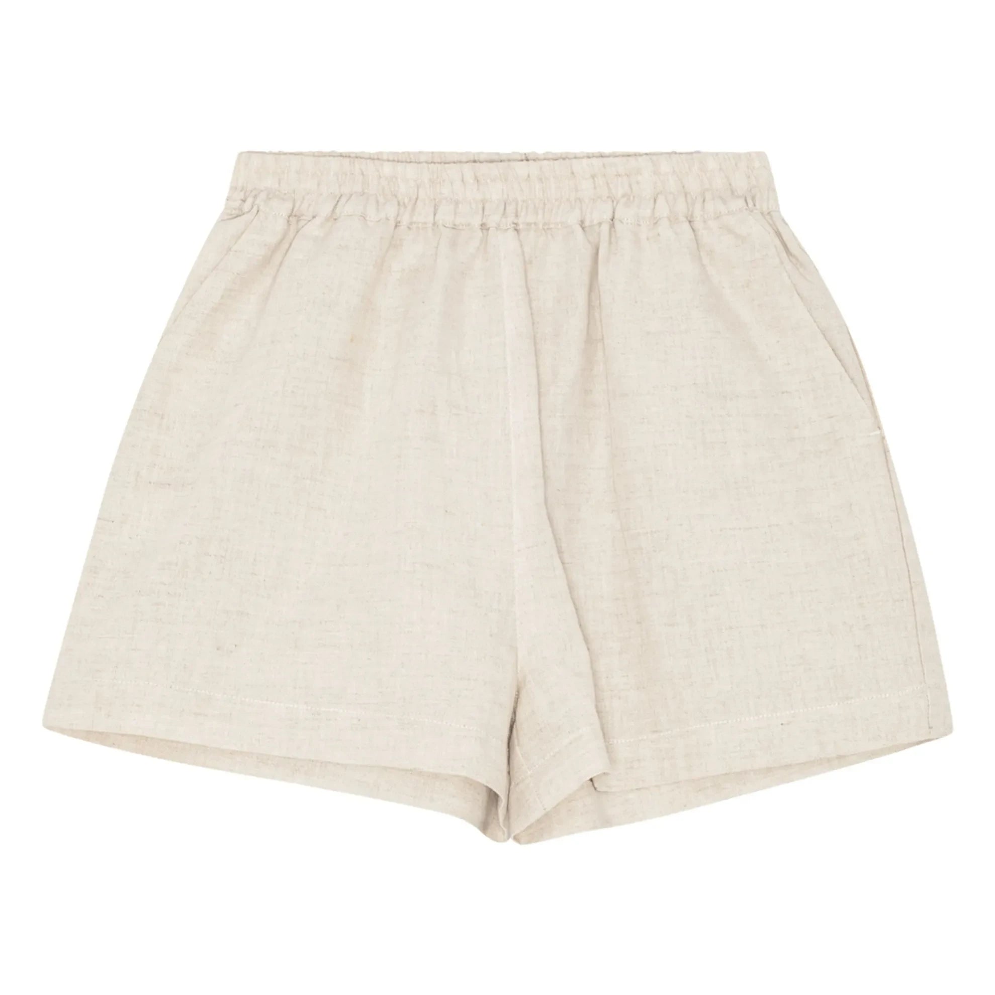 brunobruno nation - Theo Shorts Leinen und Bio-Baumwolle | Beige