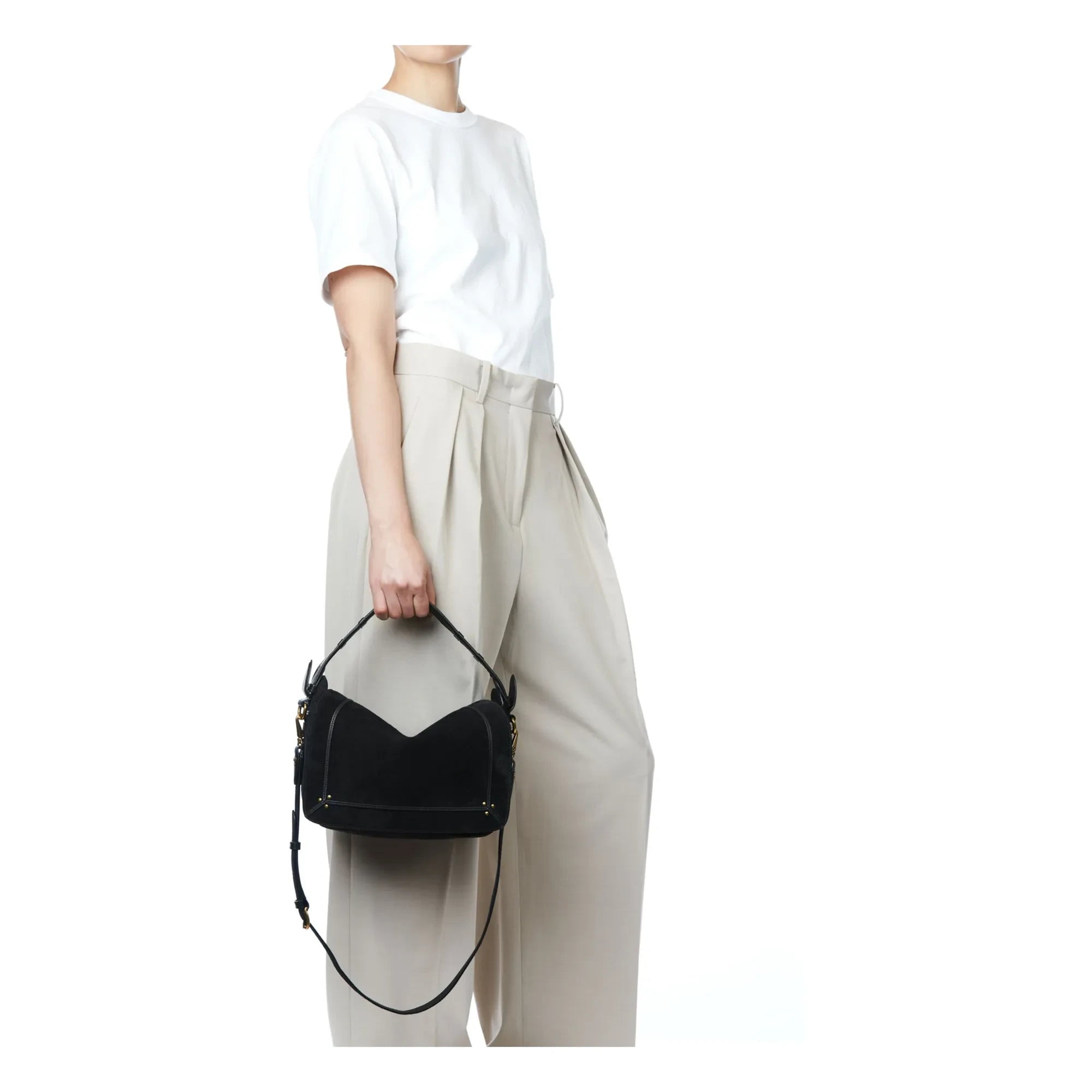 Jérôme Dreyfuss - Pepito M Wildledertasche | Schwarz