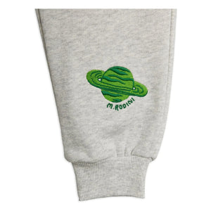 Mini Rodini - Alien organic cotton joggers | Heather gray