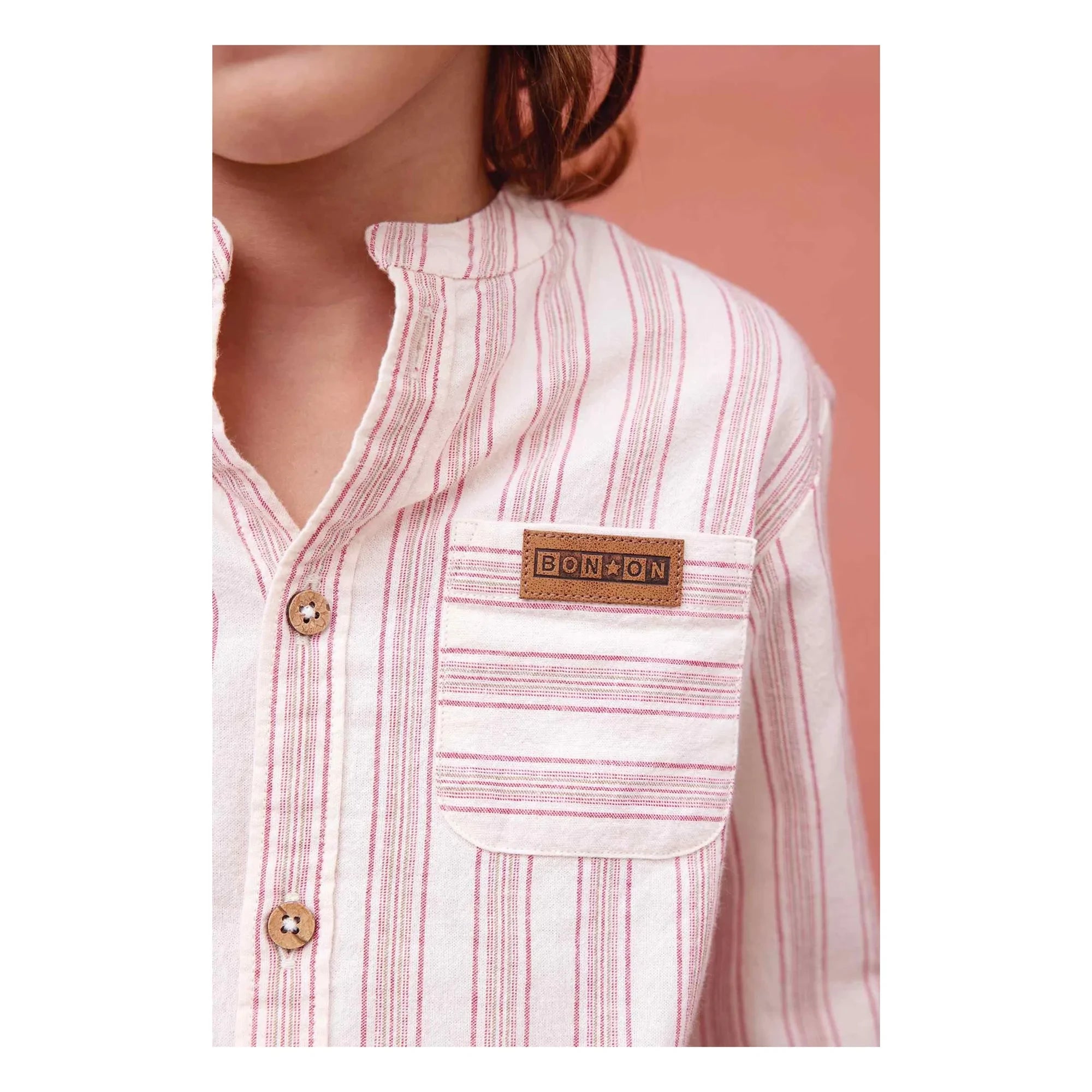 Bonton - Never Gestreiftes Hemd | Creme