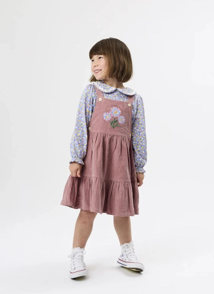Goldie + Ace - Staubrosa geblümter Jumpsuit