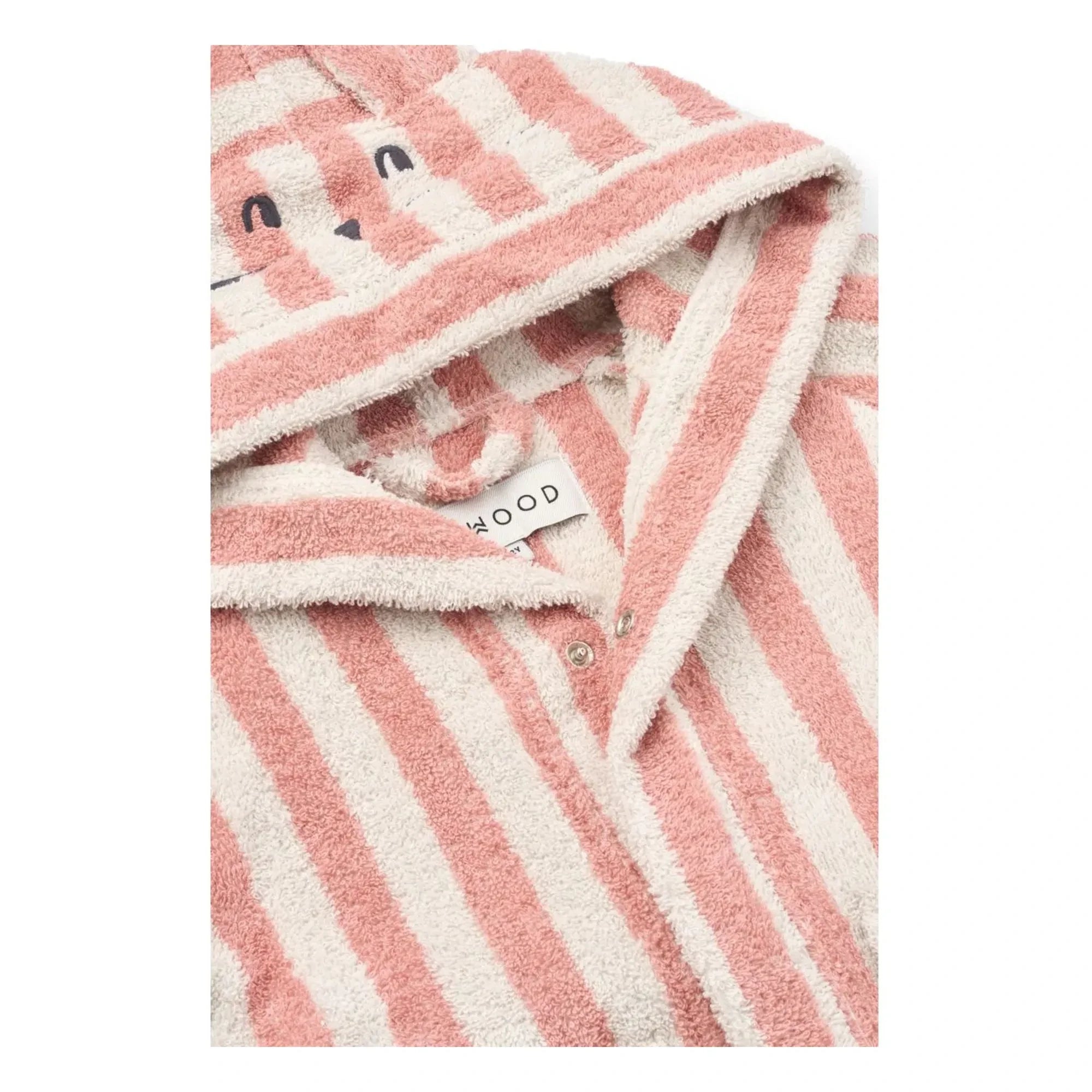 Liewood - Lily Bademantel | Korallenrosa/Creme