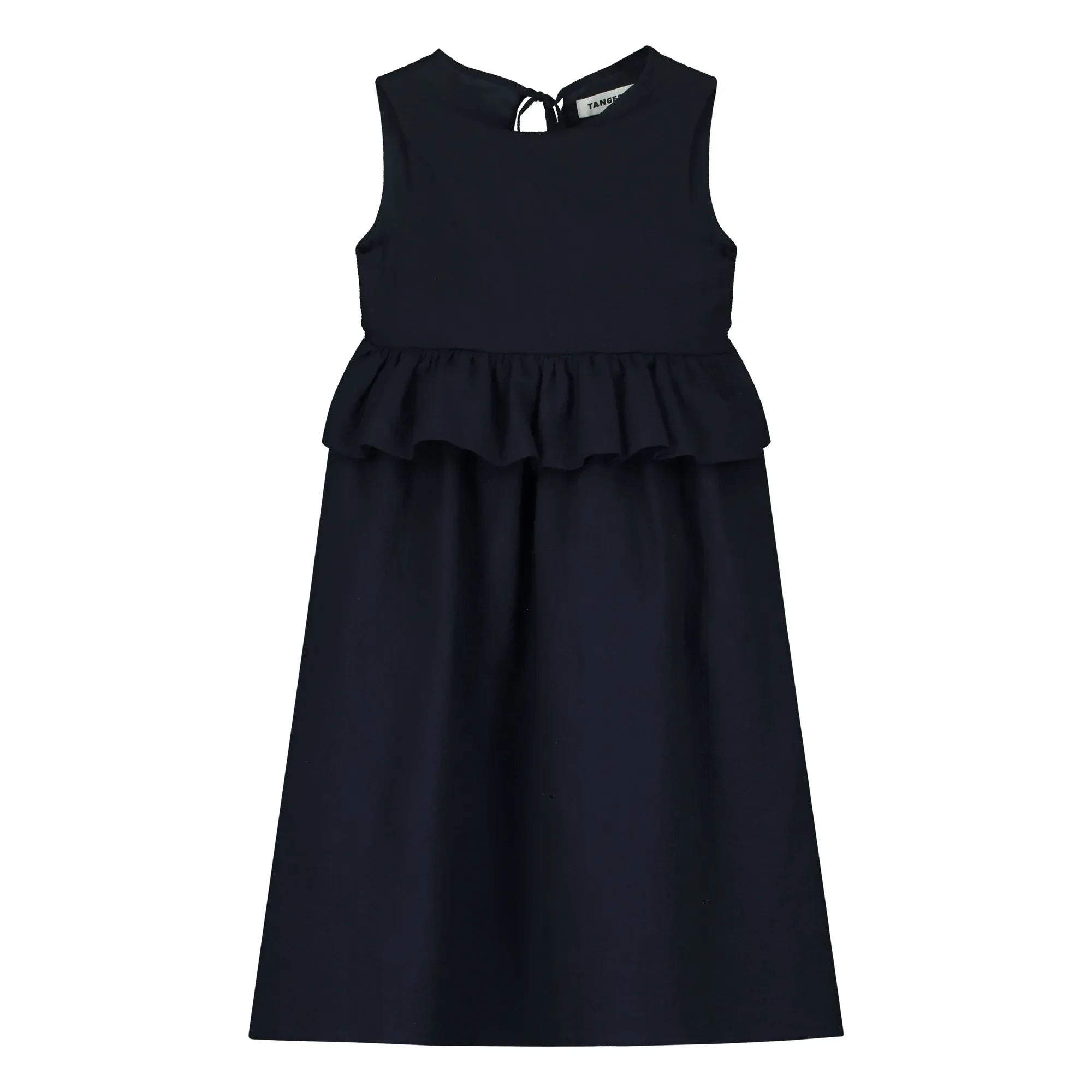 Tangerine - Ruffled midi dress | Dark Blue