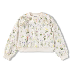 Molo - Mabel Fleuri organik pamuk sweatshirt | Ecru