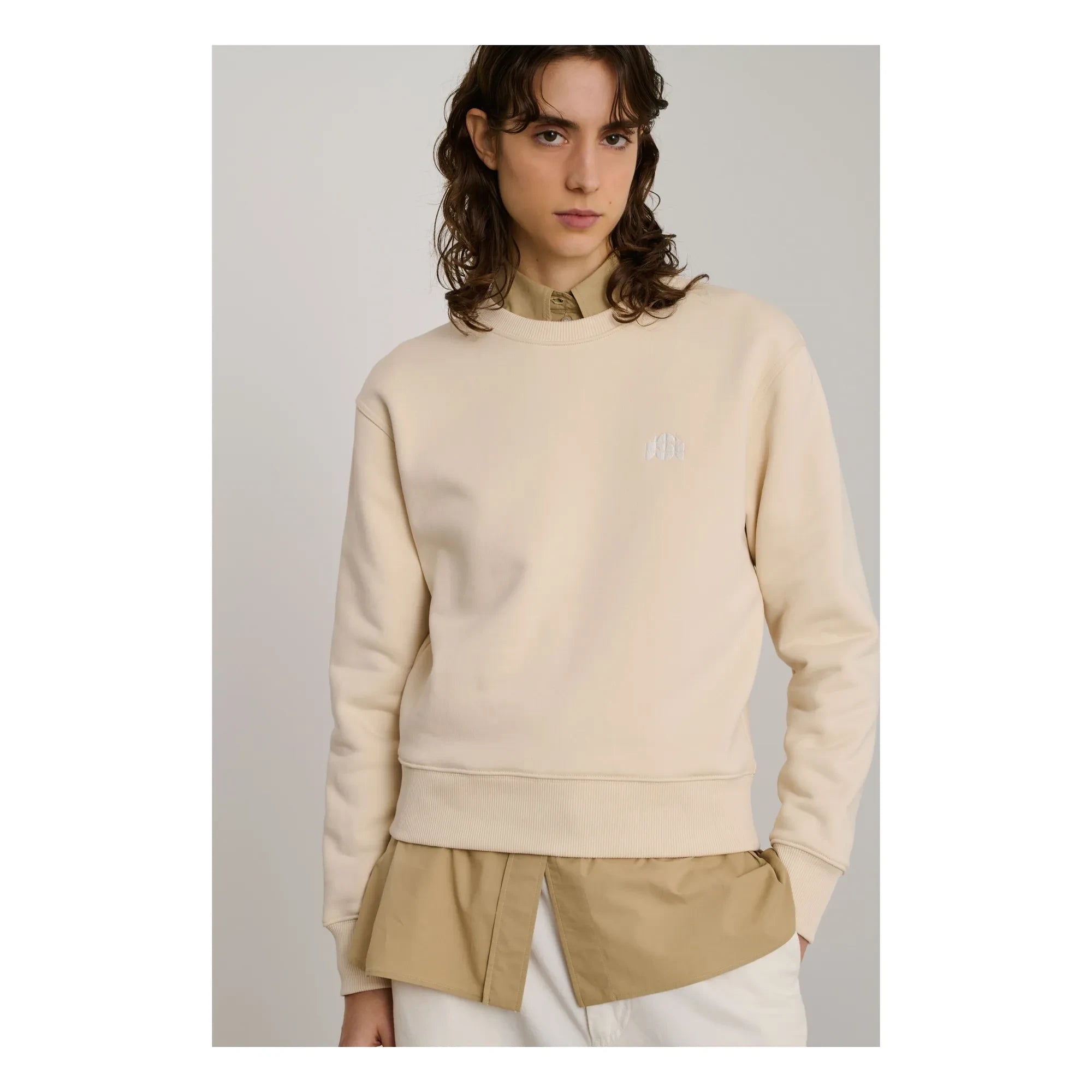 Soeur - Donatien Bio-Baumwoll-Sweatshirt | Creme