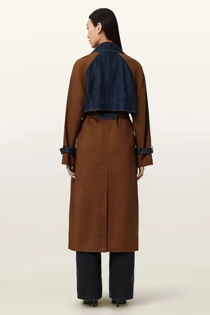 AllSaints pamuklu kadın trençkot DAYLY TRENCH