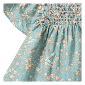 Wheat - Elva Fleurie Bio-Baumwoll-Babykleid | Hellblau
