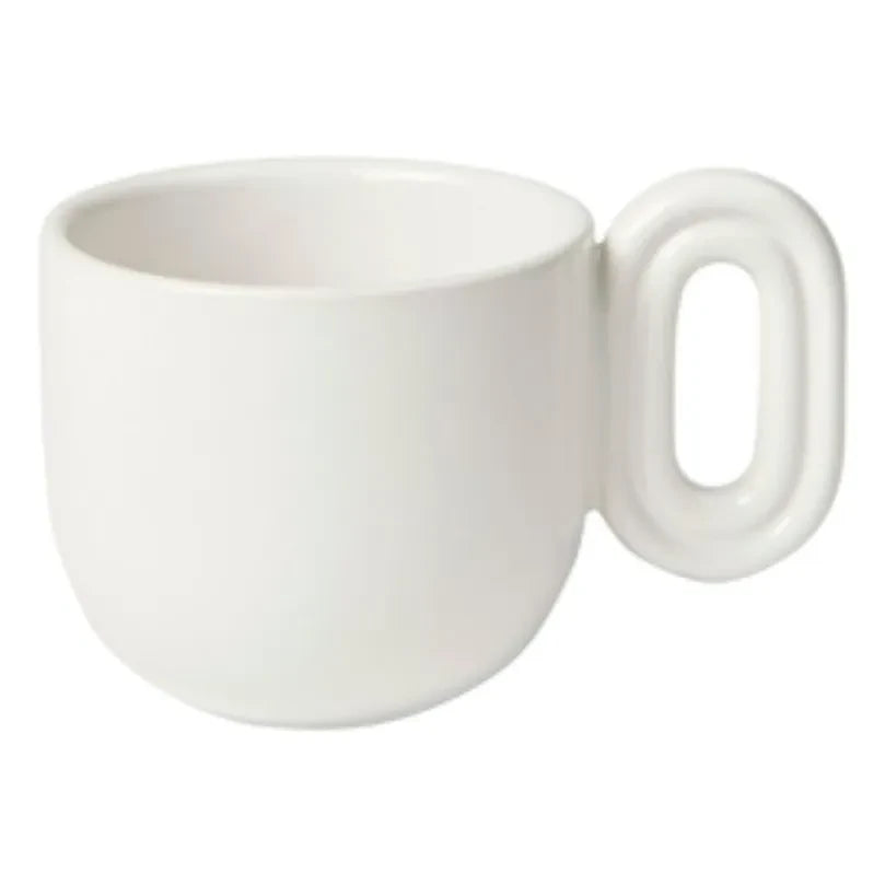 Broste Copenhagen - Stevns taşçömlek espresso fincanı | Beyaz