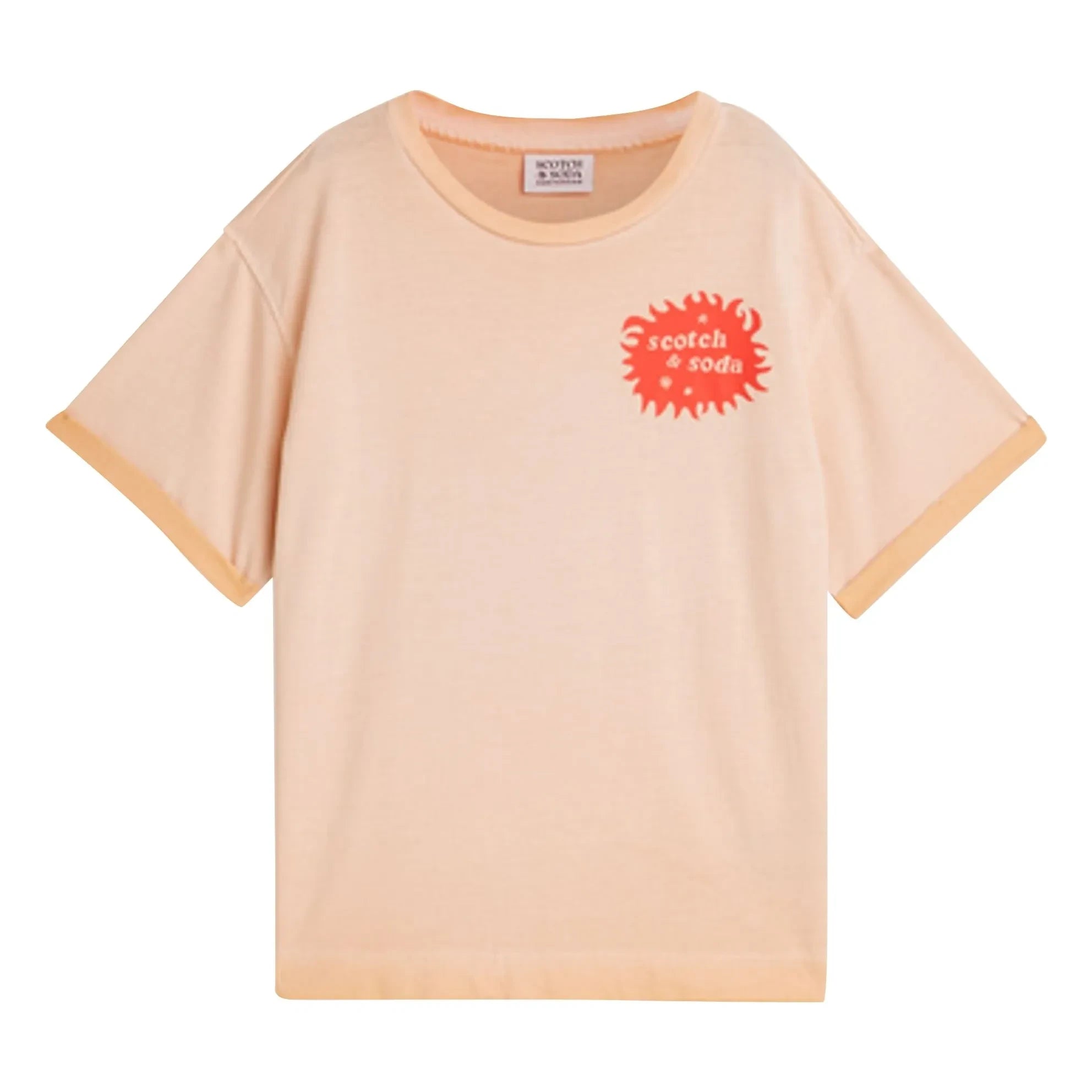 Scotch & Soda - T-Shirt Artworks Logo | Coral
