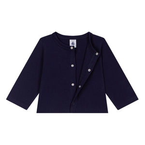 Petit Bateau - Organic cotton cardigan | Midnight blue