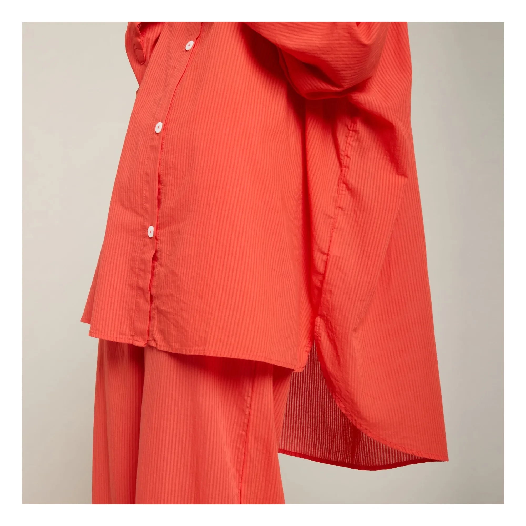 Maison Saint Julien - Port Miou Voile-Baumwollkleid | Koralle