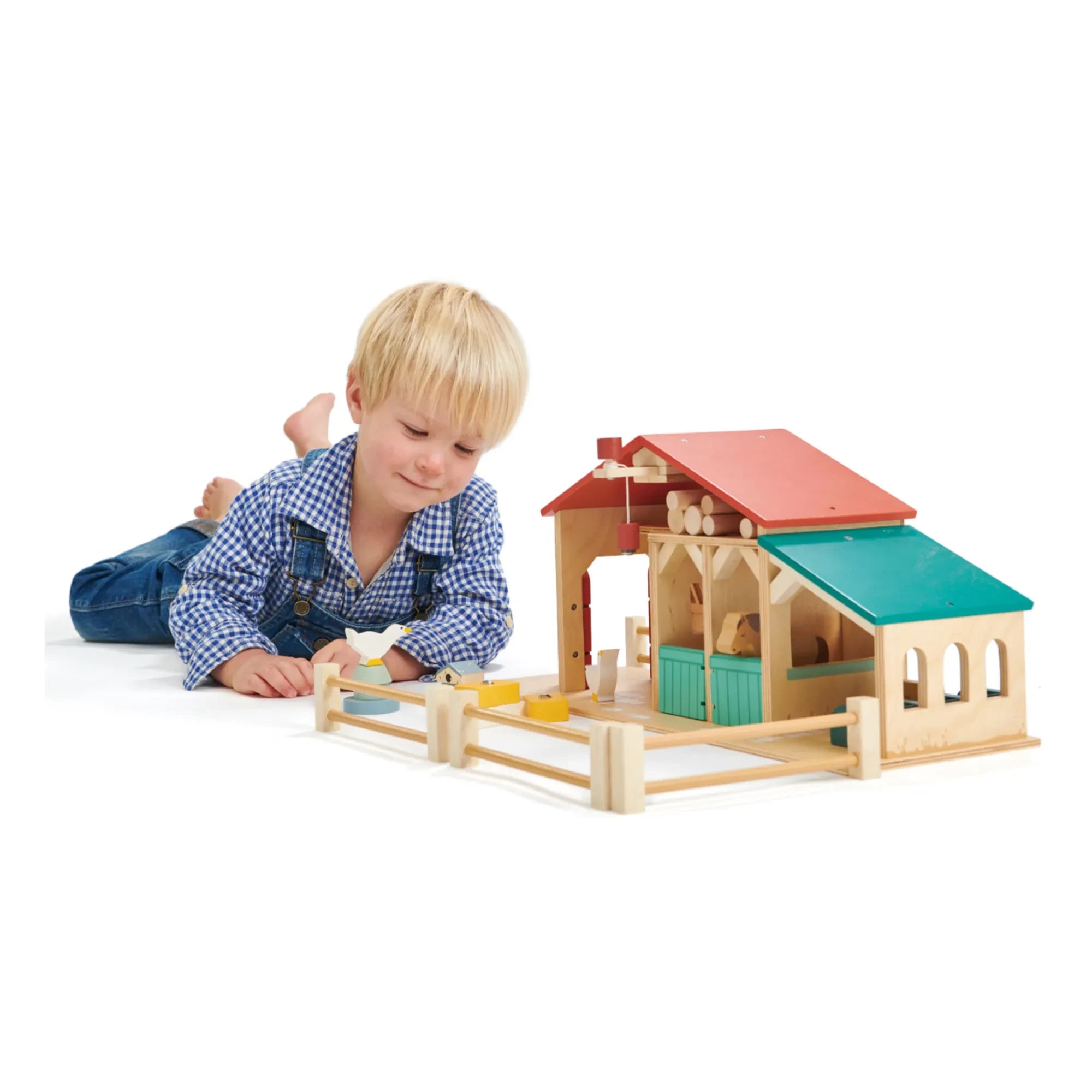 Tender Leaf Toys – Bauernhof aus Holz und Zubehör
