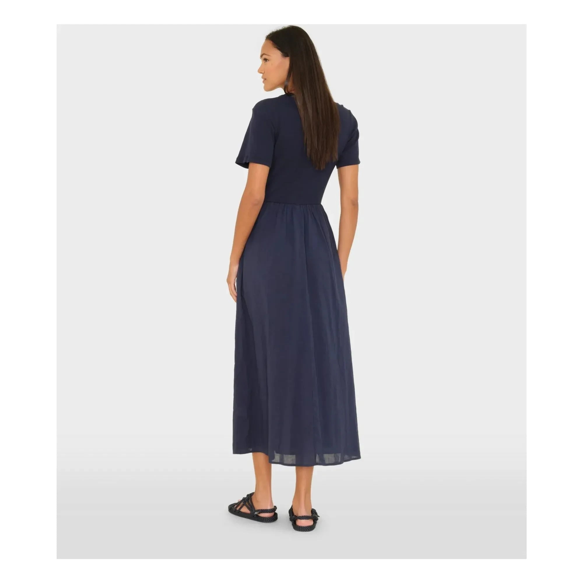 Xirena - Fayth Cotton Dress | Midnight blue