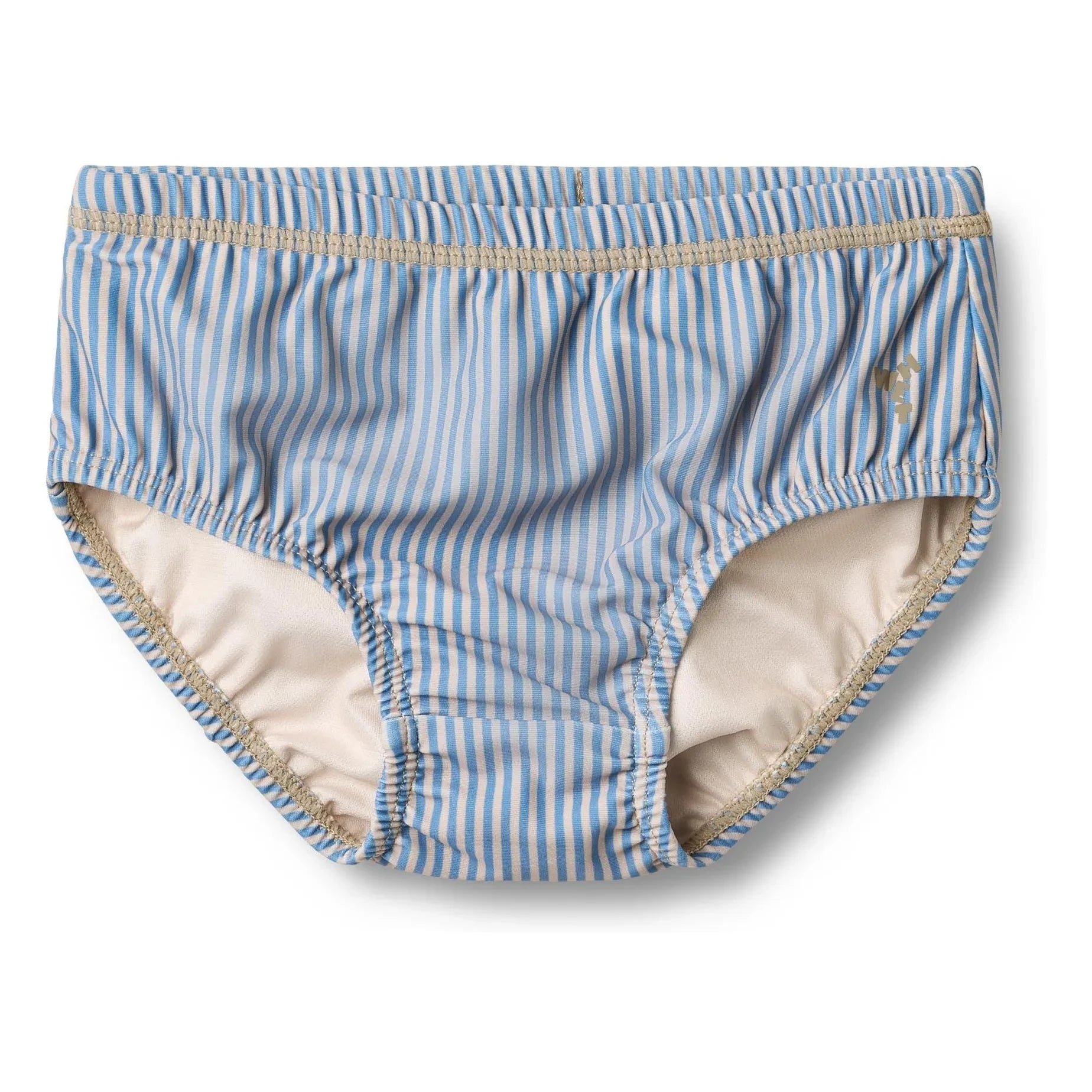 Wheat - Philip Striped Badehose aus recycelten Fasern | Blau