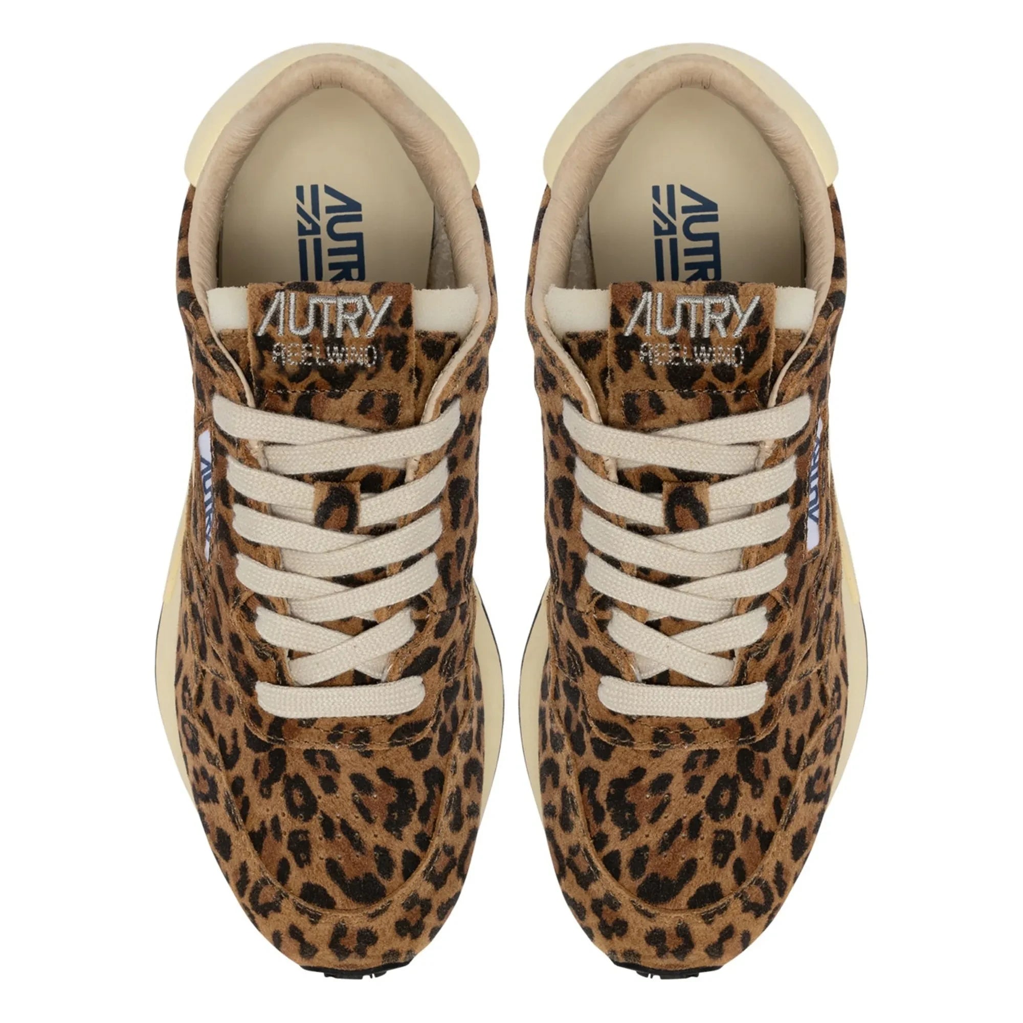 Autry - Reelwind Leopard Suede Sneakers | Brown
