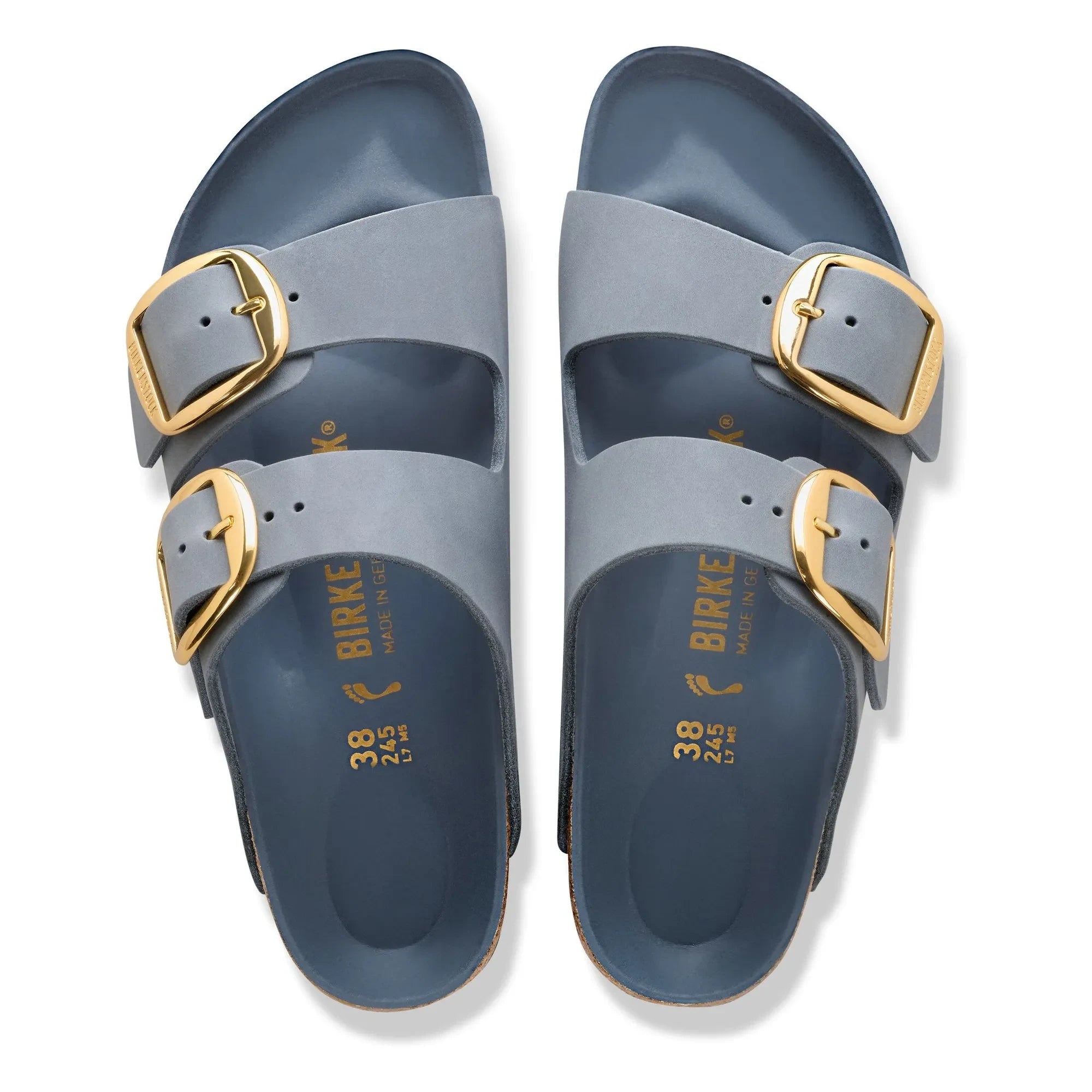 BIRKENSTOCK - Arizona Big Buckle Yağlı Deri Sandalet | Gri