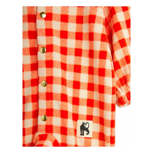 Mini Rodini - Kırmızı gingham tulum